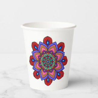 Gobelets En Papier Tasse en papier Mandala