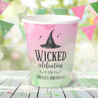 Gobelets En Papier Tasse en papier pour fête d'anniversaire de sorciè