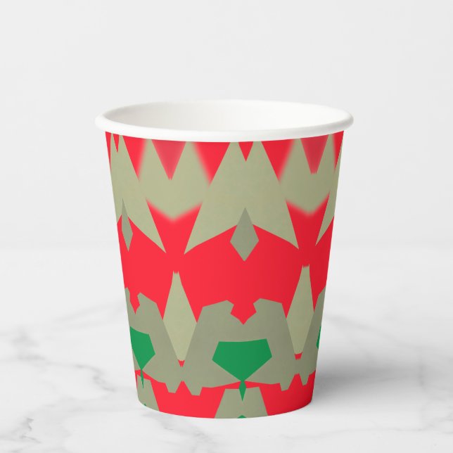 Gobelets En Papier Tasse en papier, un design classique vibrant et co (Recto)