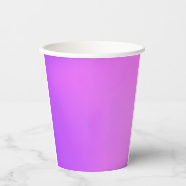 Gobelets En Papier Tasse en papier violet (Recto)