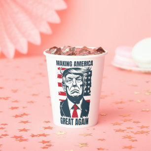 Gobelets En Papier Tasse Trump est président