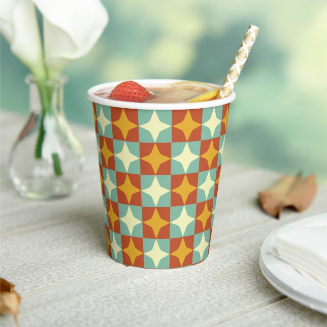Gobelets En Papier Tasses à papier modernes du milieu du siècle - Bab (Insitu)