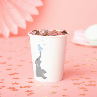 Gobelets En Papier Tasses d'Anniversaire minimes Gris Modernes