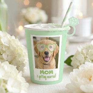 Gobelets En Papier Tasses de Bachelorette avec Photo de Chien Amusant