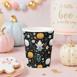 Gobelets En Papier Tasses de citrouille de fée pour Baby Shower Hallo