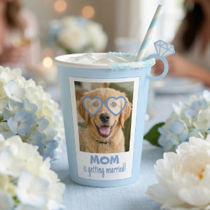 Gobelets En Papier Tasses de Demoiselle d'Honneur au Visage de Chien 