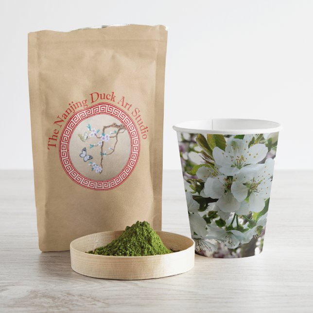 Gobelets En Papier Tasses de papier Cherry Blossom (Créateur téléchargé)