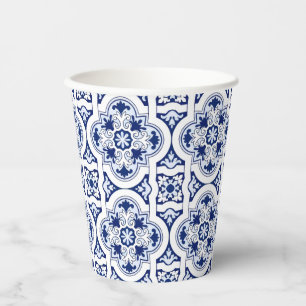 Gobelets En Papier Tasses en papier carrelé portugais