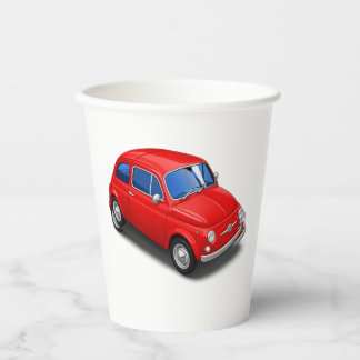 Gobelets En Papier Tasses en papier Fiat 500 Anni 80