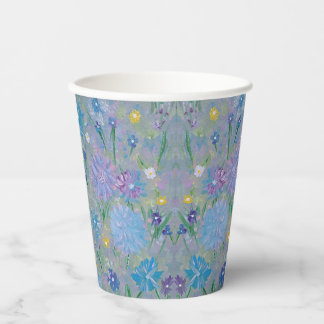 Gobelets En Papier Tasses en papier floral pois de senteur