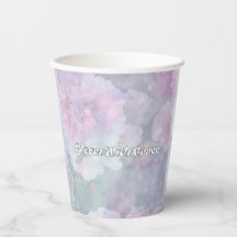 Tasses en papier magique Fleurs