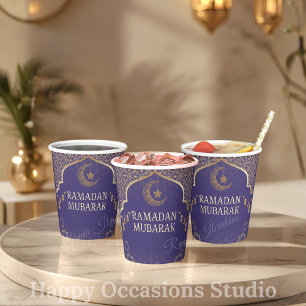 Gobelets En Papier Tasses en papier Ramadan Kareem Ramadan Mubarak