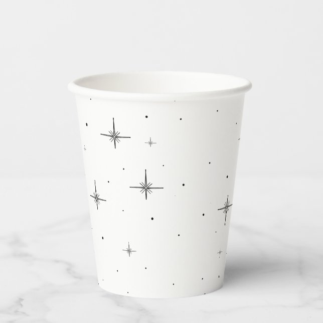 Gobelets En Papier Tasses en papier Starry Holiday 8oz - Essentials f (Recto)