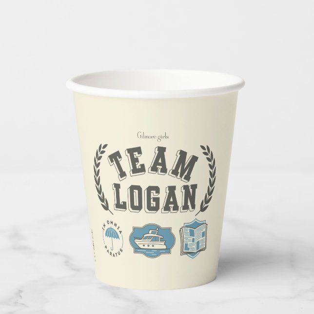 Gobelets En Papier Team Logan Gilmore Girls Design (Recto)