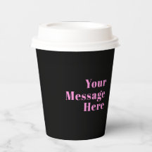 Texte éditable rétro-moderne | Noir et rose