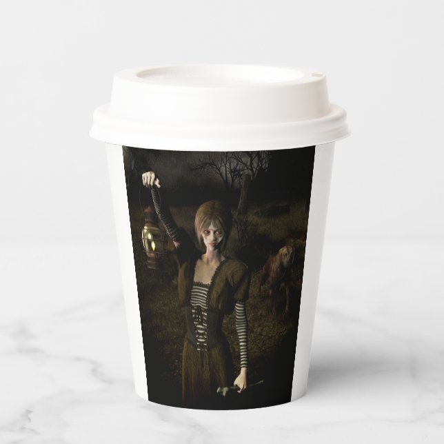 Gobelets En Papier Thin female carrying lamp (Recto)