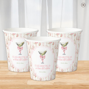 Gobelets En Papier 'Tini Bit Ancien Martini Coquette Anniversaire