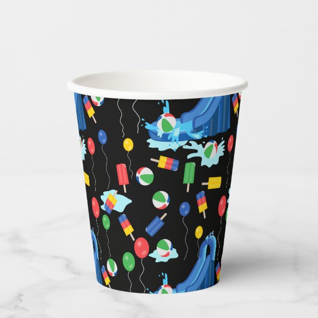 Gobelets En Papier toboggan pour enfants Summer Boy Girl Fun (Recto)