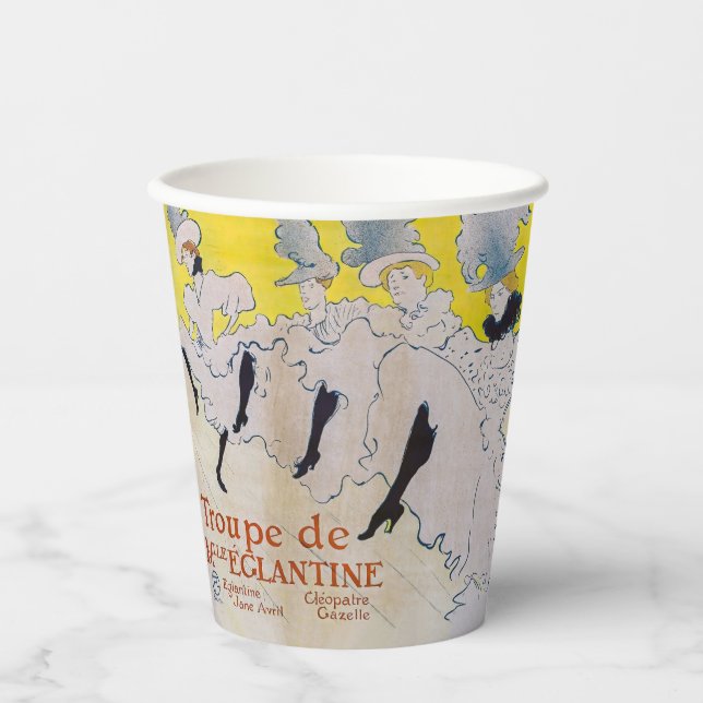 Gobelets En Papier Toulouse-Lautrec - Troupe de Mlle Eglantine (Recto)