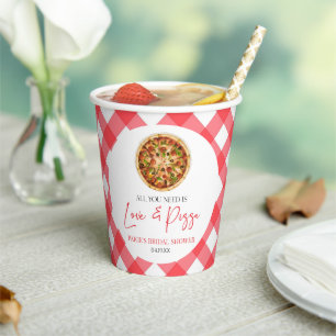 Gobelets En Papier Tout ce dont vous avez besoin c'est d'amour et de