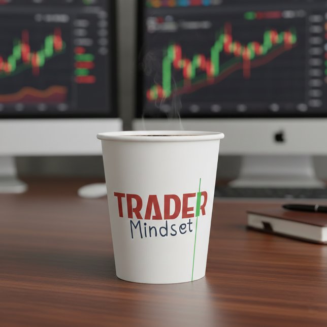 Gobelets En Papier Trader Mindset – Discipline Focused Trading (Trader Mindset – Discipline, Focus, Trading Psychology Paper Cups)