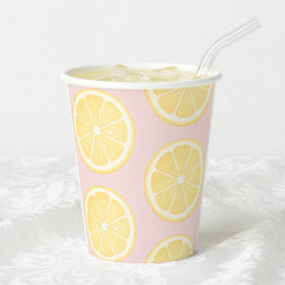 Gobelets En Papier Tranche de citron