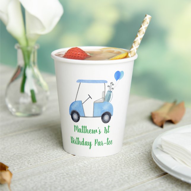 Gobelets En Papier Trou En Un Golf Premier Anniversaire Par-tee (Insitu)