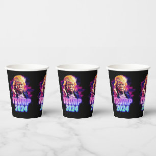 Gobelets En Papier Trump 2024 - miami vice
