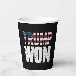 Gobelets En Papier Trump a gagné la 47e élection présidentielle améri