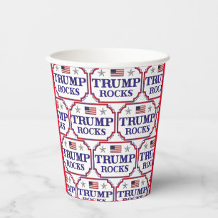 Gobelets En Papier Trump Rocks - Coupes de papier
