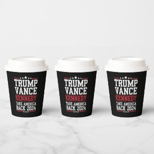 Gobelets En Papier Trump Vance Kennedy : Reprenez l'Amérique