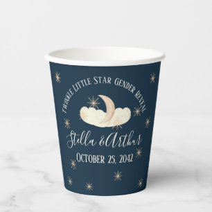 Gobelets En Papier Twinkle Little Star Genre Reveal - Fête Céleste