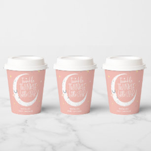 Gobelets En Papier Twinkle, scintiller petit baby shower star pap