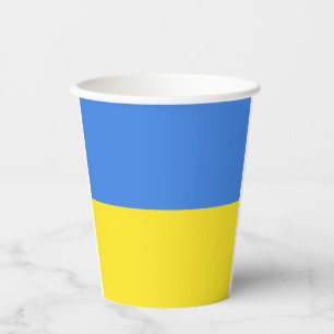 Gobelets En Papier Ukraine - Paix - drapeau ukrainien - Liberté