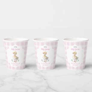 Gobelets En Papier Un joyeux anniversaire pour une fille au premier a