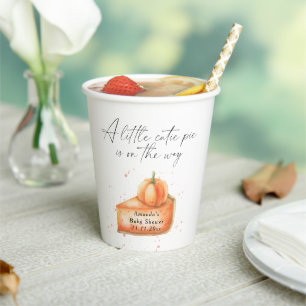 Gobelets En Papier "Un petit ange est en route" Baby Shower