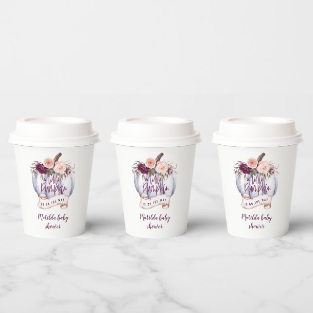 Gobelets En Papier Un petit baby shower d'automne citrouille (Multi)