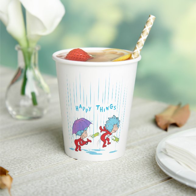 Gobelets En Papier Une chose deux choses heureuses (Insitu)