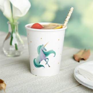 Gobelets En Papier Unicorn & Dragon Paper Cup – Fantasy Party