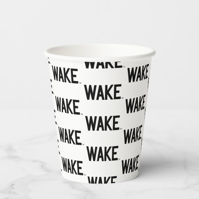 Gobelets En Papier Université Wake Forest | Wordmark Wake (Verso)
