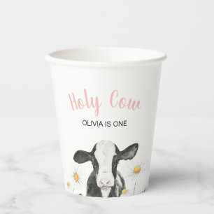 Gobelets En Papier Vache sacrée, je suis une Marguerite