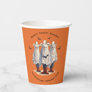 Gobelets En Papier Vachers Fantômes Effrayants Halloween Personnalisé