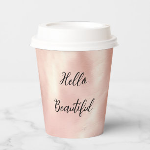 Gobelets En Papier Vachette blanche rose du sud-ouest