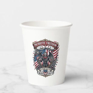 Gobelets En Papier Vampire Patriotique Liberté Seigneur Horreur Monst