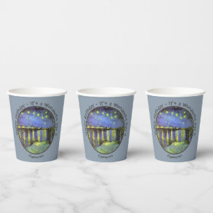 Gobelets En Papier van Gogh Starry Night Over the Rhone Party Objets