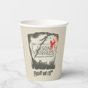 Gobelets En Papier Vendredi 13   Pierre de tête de Jason Voorhees