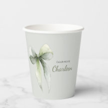 Vert sauge à nœud Gingham Baby Shower