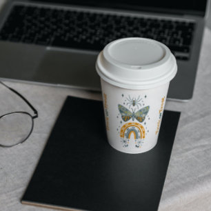 Gobelets En Papier Vibes éffrayantes Symboles d'Halloween Coupes moti