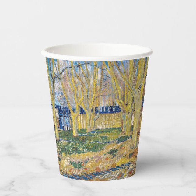 Gobelets En Papier Vincent van Gogh - Le Train Bleu (Recto)