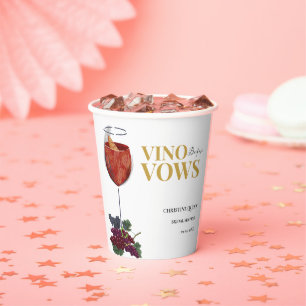 Gobelets En Papier Vino avant les voeux WIne Dégustation de la douche